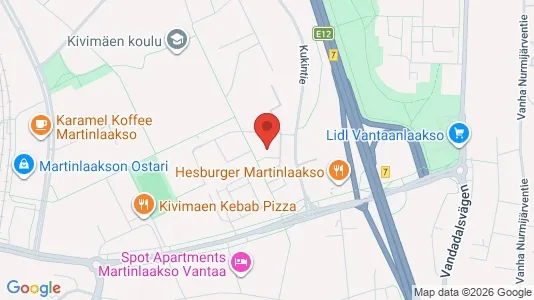 Apartments for rent i Vantaa - kort over placeringen