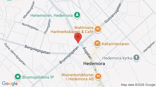 Apartments for rent i Hedemora - kort over placeringen