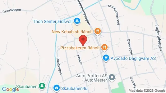Apartments for rent i Eidsvoll - kort over placeringen