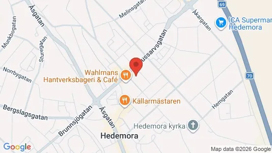 Apartments for rent i Hedemora - kort over placeringen