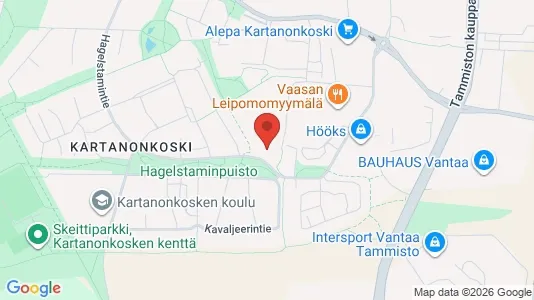 Apartments for rent i Vantaa - kort over placeringen