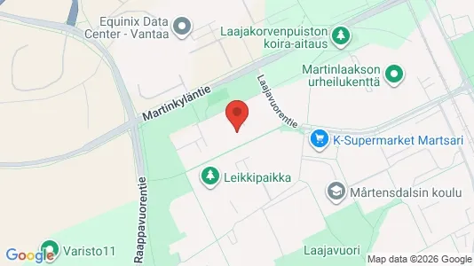Apartments for rent i Vantaa - kort over placeringen
