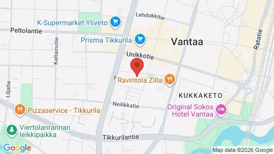 Apartments for rent i Vantaa - kort over placeringen