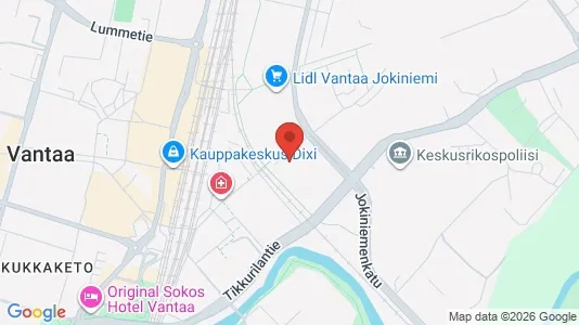Apartments for rent i Vantaa - kort over placeringen