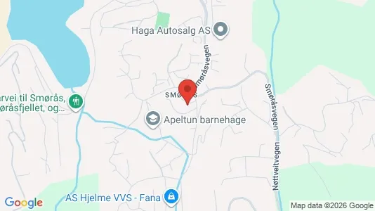 Apartments for rent i Bergen Fana - kort over placeringen