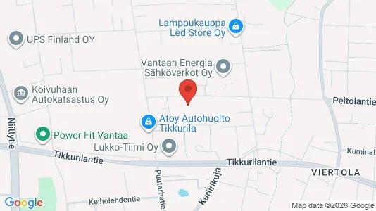 Apartments for rent i Vantaa - kort over placeringen