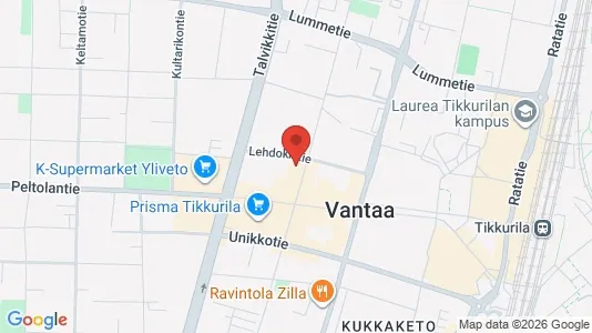 Apartments for rent i Vantaa - kort over placeringen