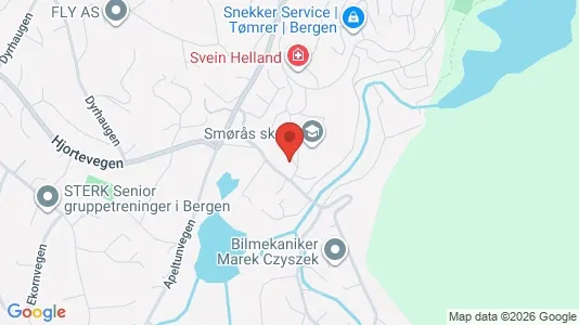 Apartments for rent i Bergen Fana - kort over placeringen