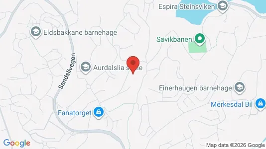Rooms for rent i Bergen Ytrebygda - kort over placeringen