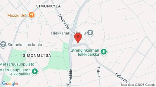 Apartments for rent i Vantaa - kort over placeringen