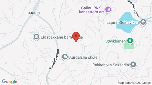 Apartments for rent i Bergen Ytrebygda - kort over placeringen