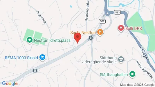 Apartments for rent i Bergen Fana - kort over placeringen
