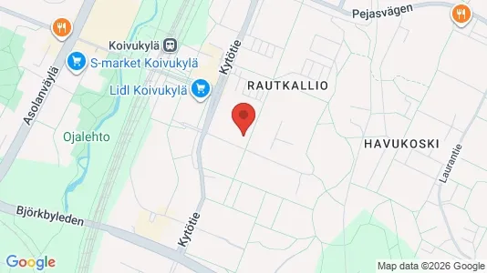 Apartments for rent i Vantaa - kort over placeringen