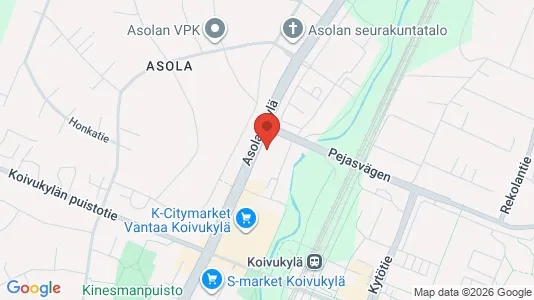 Apartments for rent i Vantaa - kort over placeringen