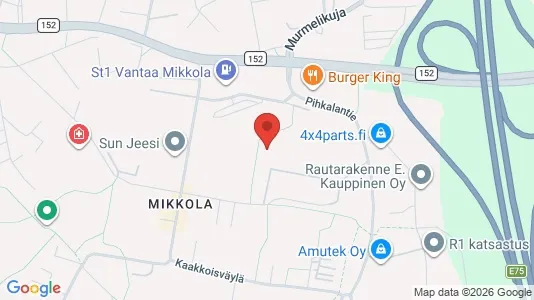 Apartments for rent i Vantaa - kort over placeringen