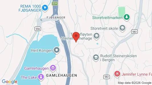 Apartments for rent i Bergen Fana - kort over placeringen