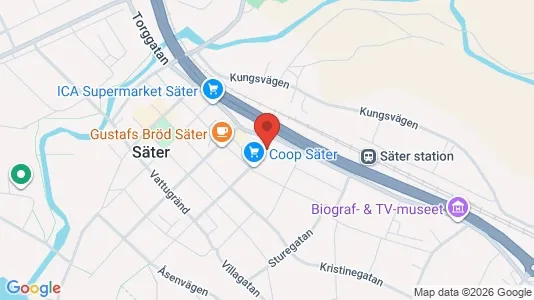 Apartments for rent i Säter - kort over placeringen