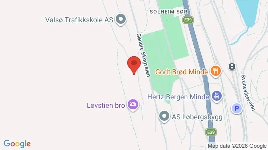 Apartments for rent i Bergen Årstad - kort over placeringen