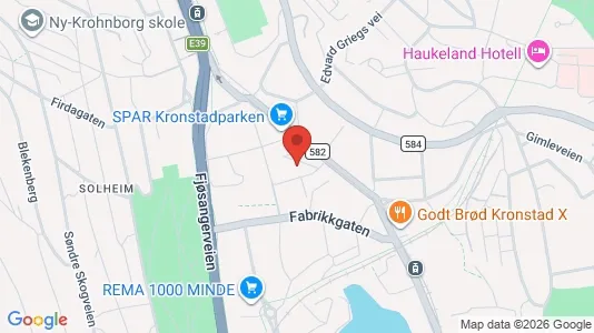 Apartments for rent i Bergen Årstad - kort over placeringen