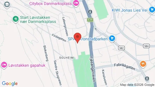 Apartments for rent i Bergen Årstad - kort over placeringen