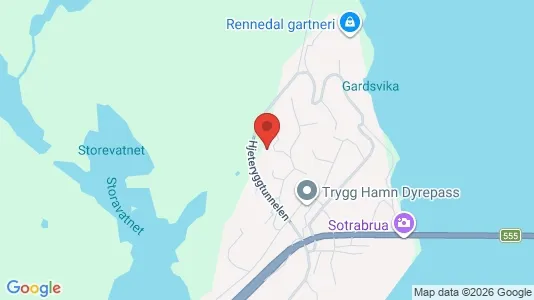 Rooms for rent i Fjell - kort over placeringen