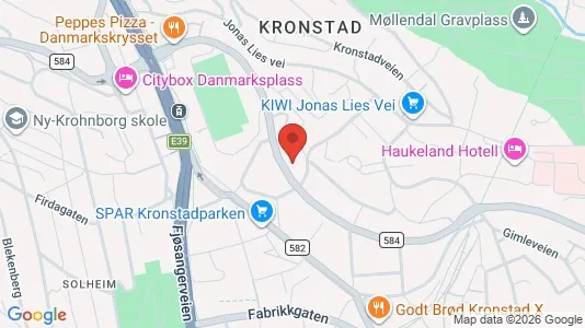 Apartments for rent i Bergen Årstad - kort over placeringen