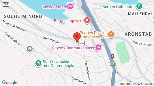 Apartments for rent i Bergen Årstad - kort over placeringen