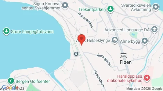 Apartments for rent i Bergen Bergenhus - kort over placeringen