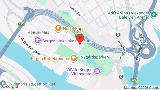 Apartments for rent i Bergen Bergenhus - kort over placeringen