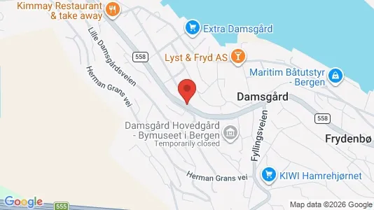 Apartments for rent i Bergen Laksevåg - kort over placeringen
