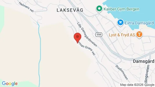 Apartments for rent i Bergen Laksevåg - kort over placeringen