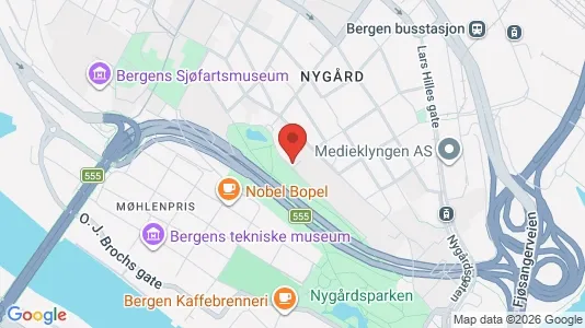 Rooms for rent i Bergen Bergenhus - kort over placeringen