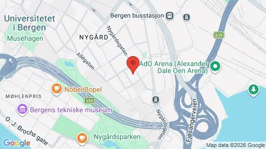 Apartments for rent i Bergen Bergenhus - kort over placeringen