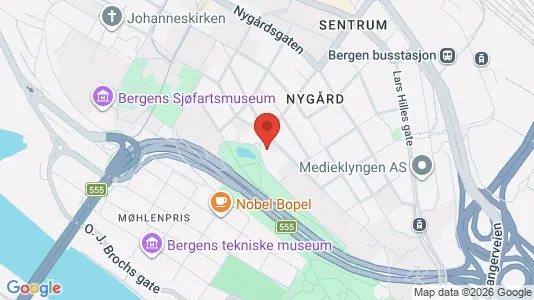Rooms for rent i Bergen Bergenhus - kort over placeringen