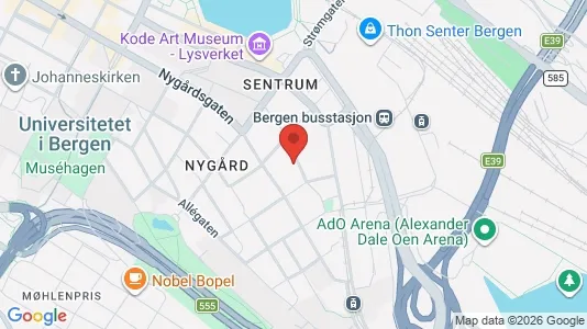 Apartments for rent i Bergen Bergenhus - kort over placeringen