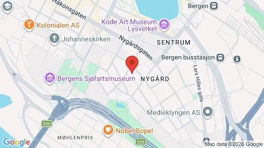 Apartments for rent i Bergen Bergenhus - kort over placeringen