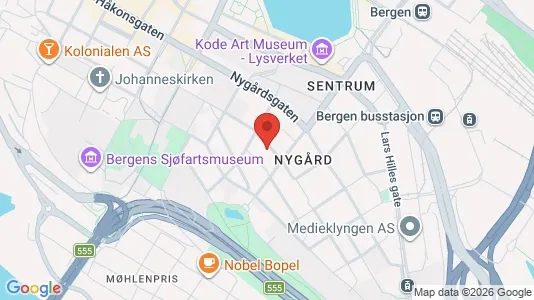 Apartments for rent i Bergen Bergenhus - kort over placeringen