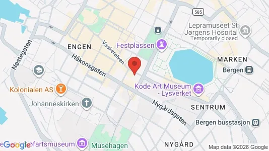 Apartments for rent i Bergen Bergenhus - kort over placeringen