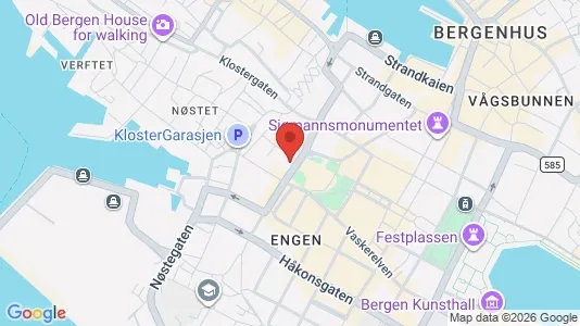 Apartments for rent i Bergen Bergenhus - kort over placeringen