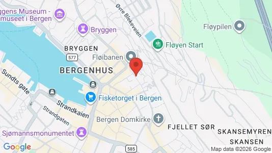 Apartments for rent i Bergen Bergenhus - kort over placeringen