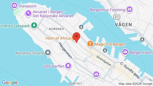 Apartments for rent i Bergen Bergenhus - kort over placeringen
