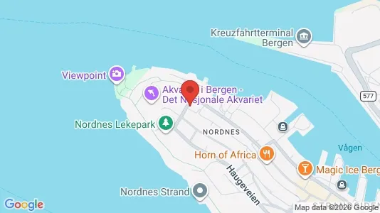 Apartments for rent i Bergen Bergenhus - kort over placeringen