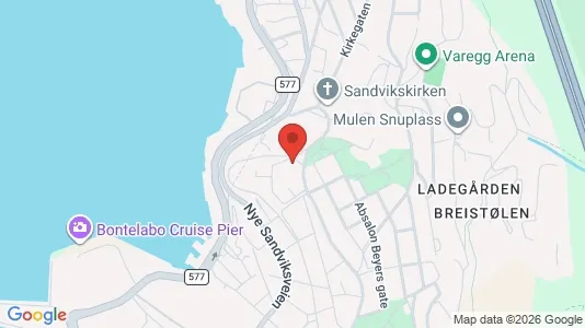 Apartments for rent i Bergen Bergenhus - kort over placeringen