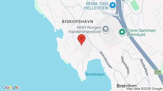 Apartments for rent i Bergen Bergenhus - kort over placeringen