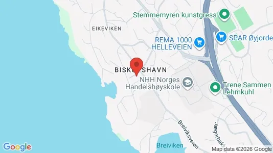 Apartments for rent i Bergen Bergenhus - kort over placeringen