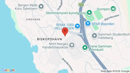 Apartments for rent i Bergen Bergenhus - kort over placeringen