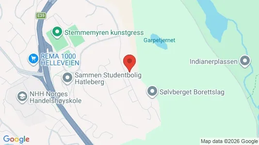 Apartments for rent i Bergen Bergenhus - kort over placeringen