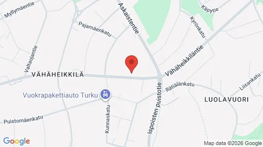 Apartments for rent i Turku - kort over placeringen