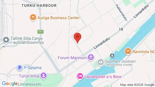Apartments for rent i Turku - kort over placeringen