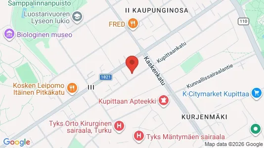 Apartments for rent i Turku - kort over placeringen
